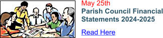 May 25th Parish Council Financial Statements 2024-2025 Read Here