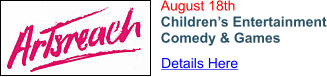 August 18th Children’s Entertainment Comedy & Games  Details Here