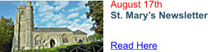 August 17th St. Mary’s Newsletter  Read Here