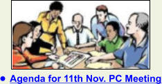 •	Agenda for 11th Nov. PC Meeting