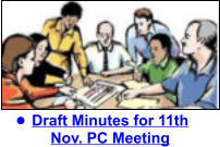 •	Draft Minutes for 11th Nov. PC Meeting