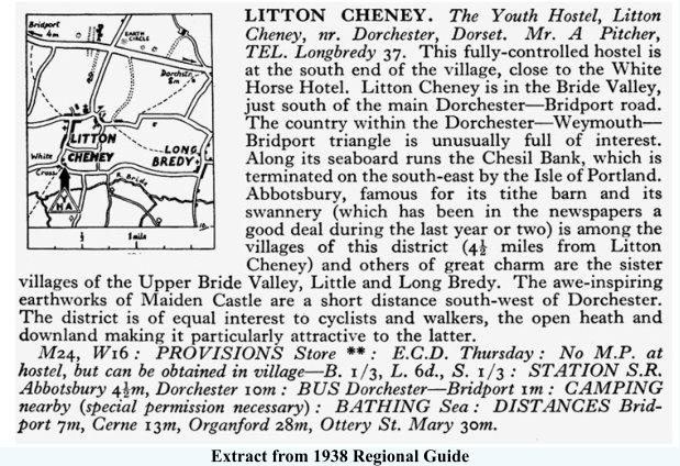 Extract from 1938 Regional Guide
