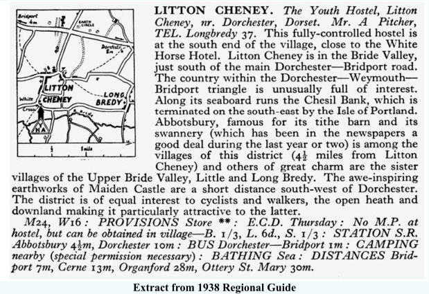 Extract from 1938 Regional Guide