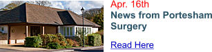Apr. 16th News from Portesham Surgery Read Here