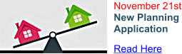 November 21st New Planning Application Read Here