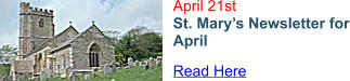 April 21st St. Mary’s Newsletter for April Read Here