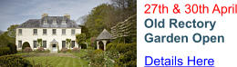 27th & 30th April Old Rectory Garden Open Details Here